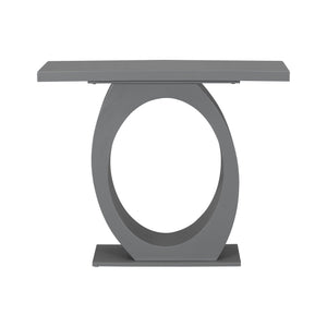 Console Table With Oval Base And Reinforced Bottom Plate