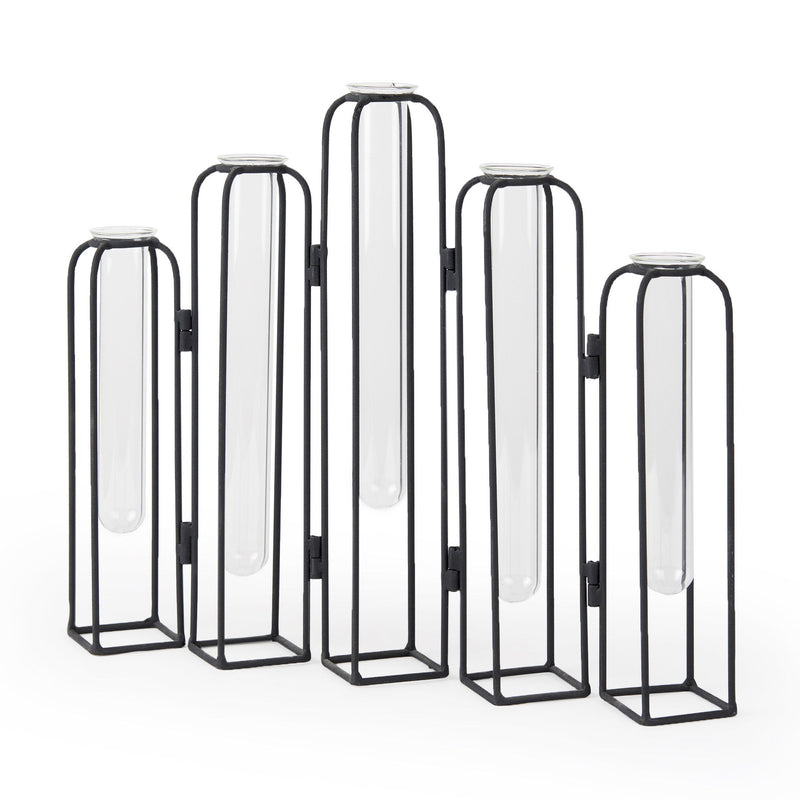 Five Tube Table Vase - Clear / Clear
