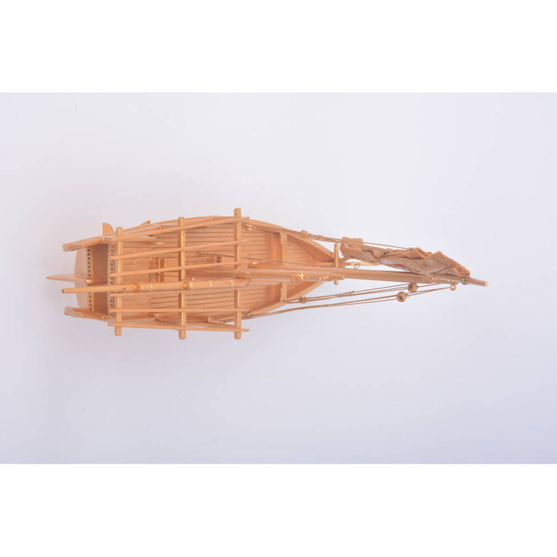 Hand Painted Model Boat (624237) - Light Brown