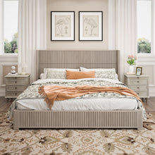 Load image into Gallery viewer, Platform Bed Frame With Headboard, Floor Standing Design
