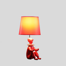 Load image into Gallery viewer, Bedside Table Lamp With Red Empire Shade - Red
