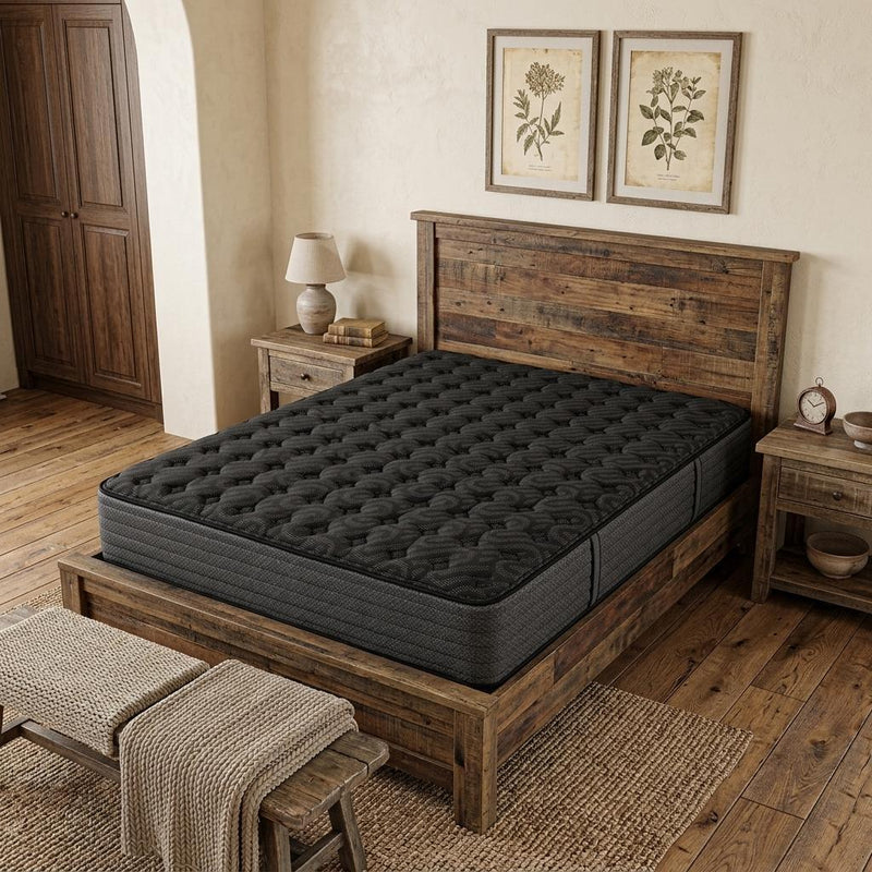 Copper Infused Gel Memory Foam Extra Firm Hybrid Mattress - Queen
