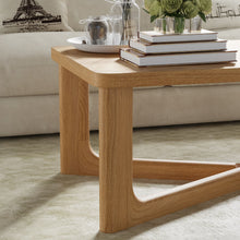 Load image into Gallery viewer, 50" Solid Wood Cross Legs Coffee Table - Natural
