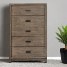 Load image into Gallery viewer, Solid Wood 5 Drawer Chest - Gray
