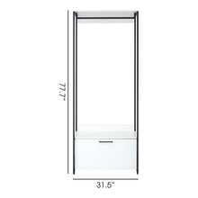 Load image into Gallery viewer, Fiona - Contemporary Wood And Metal Walk In Closet With Drawers
