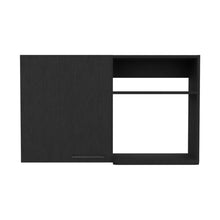 Load image into Gallery viewer, 39" Wood Wall Mounted Accent Cabinet With Single Door - Black
