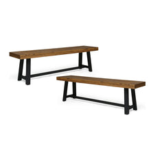Load image into Gallery viewer, Cloud - Outdoor Bench With Acacia Wood Frame And Slat Panel Design

