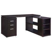 Load image into Gallery viewer, Tona - L-Shape Computer Desk With 3 Drawers And 5 Shelves

