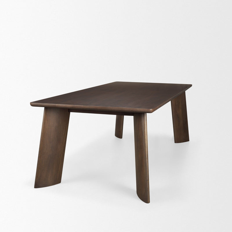 Solid Wood Dining Table (727900) - Brown