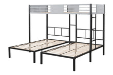 Load image into Gallery viewer, Triple Bunk Bed with Vent Board/ Sturdy Metal Frame/ Noise-Free Wood Slats/ Separatable into three beds/ No Box Spring Needed
