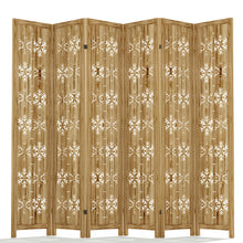 Load image into Gallery viewer, Six Panel Screen Room Divider (720237) - Brown
