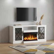 Load image into Gallery viewer, Fireplace TV Stand With Fireplace (734212) - White

