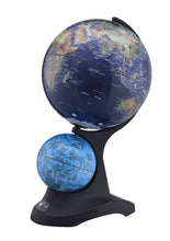 Load image into Gallery viewer, Poly Dual Globe - Blue / Black

