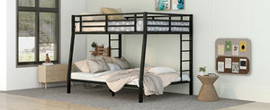 Metal Full XL over Queen Bunk Bed for Teens and Adults,Space-Saving/Noise Reduced/No Box Spring Needed, Old SKU W1307S00015(Expect arrive date 2024/3/24)