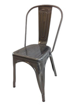 Load image into Gallery viewer, Metal Partially Open Back Dining Side Chairs (Set of 4) - Gray
