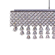 Load image into Gallery viewer, Twelve Light Metal Dimmable Chandelier With Shades - Silver / Clear
