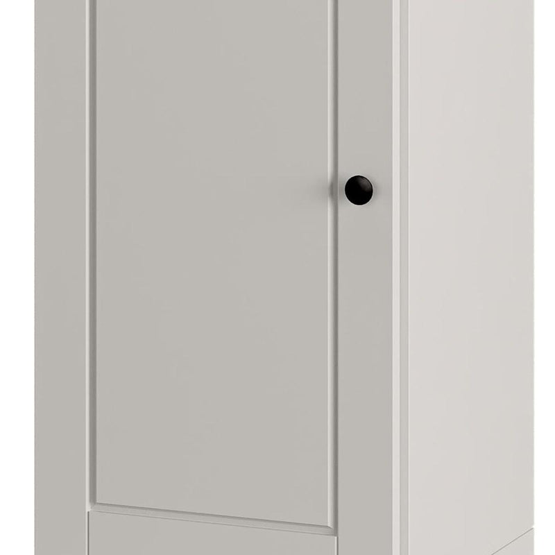 Ten Pair Solid Woodshoe Storage Cabinet (752073) - Off White
