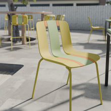 Load image into Gallery viewer, Modern Striped Blocking Single Chairs, Waterproof And Fade Resistant (Set of 4)
