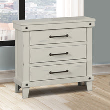 Load image into Gallery viewer, 3 Drawer Elegant Nightstand - White
