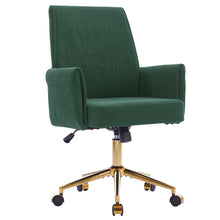 Load image into Gallery viewer, Ergonomic Mid-Back Office Chair With Gold Base
