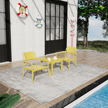 Load image into Gallery viewer, 3 Piece Indoor / Outdoor Leisure Table And Chair Set
