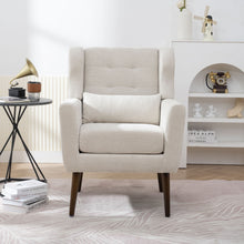 Load image into Gallery viewer, Modern Accent Chair Upholstered Foam Filled Living Room Chairs Comfy Reading Chair Mid-Century Modern Chair With Fabric Lounge Arm Chairs Armchair For Living Room Bedroom
