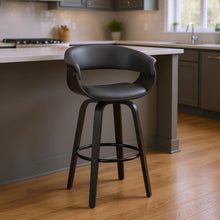 Load image into Gallery viewer, Swivel, Low Back Counter Height Bar Chair - Gray / Black
