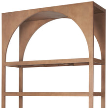 Load image into Gallery viewer, Arched Five Tier Bookcase - Brown
