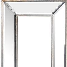 Load image into Gallery viewer, 18" Beveled Glass Framed Accent Mirror - Silver

