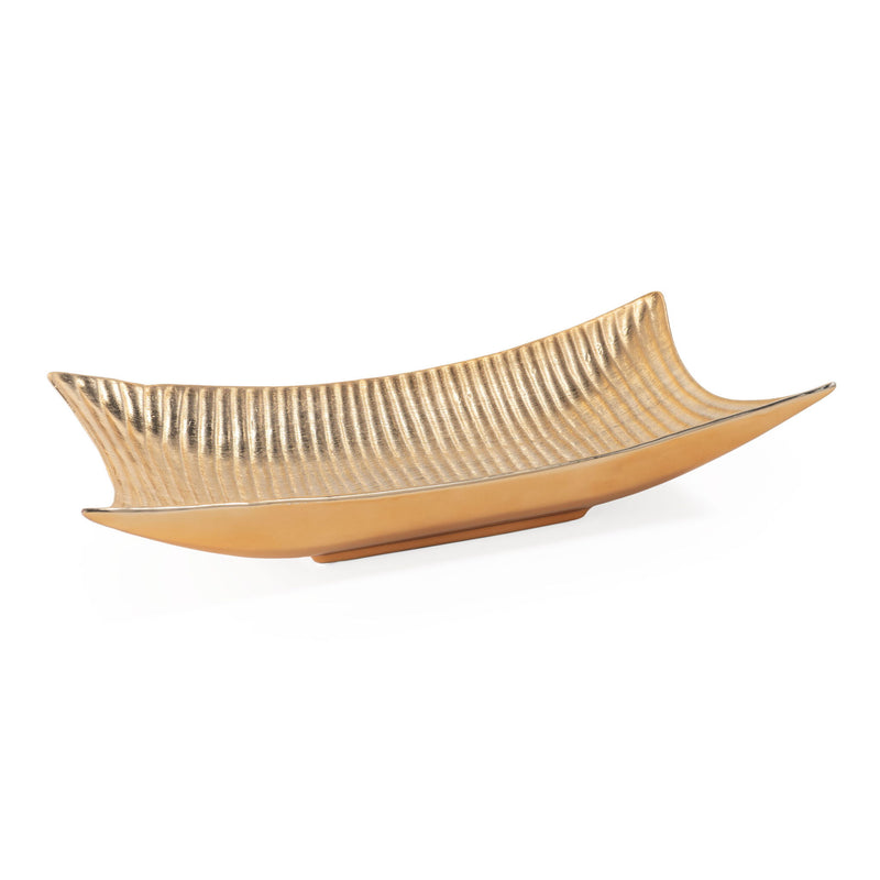 20" Ceramic Vanity Tray - Gold