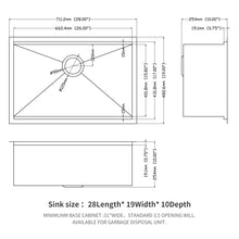 Load image into Gallery viewer, Single Bowl, Undermount Workstation, Kitchen Sink With Accessories
