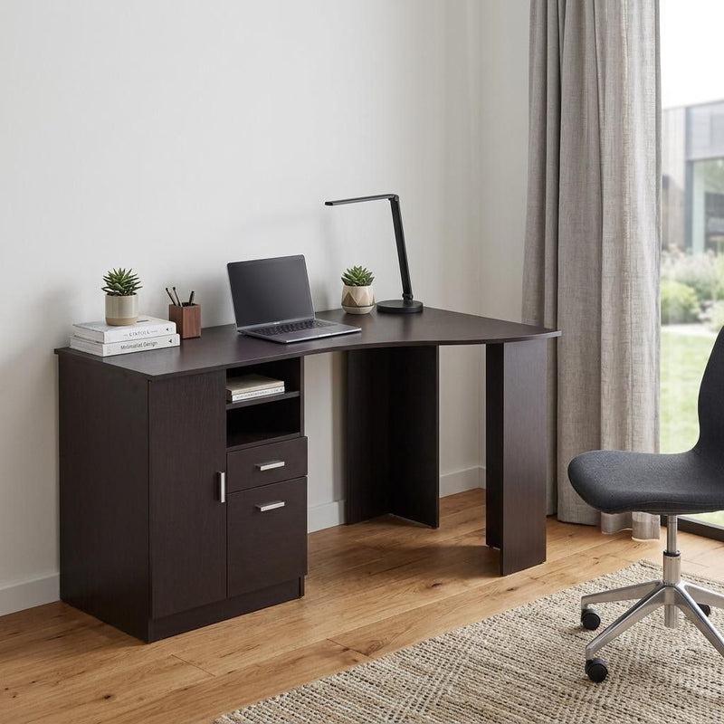Computer Desk With Two Cabinets - Espresso