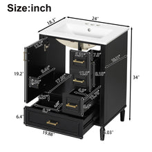 Load image into Gallery viewer, Traditional Bathroom Vanity Set With Soft Close Doors
