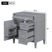Load image into Gallery viewer, Bathroom Vanity With 2 Drawers And Tip-Out Drawer, Storage Cabinet
