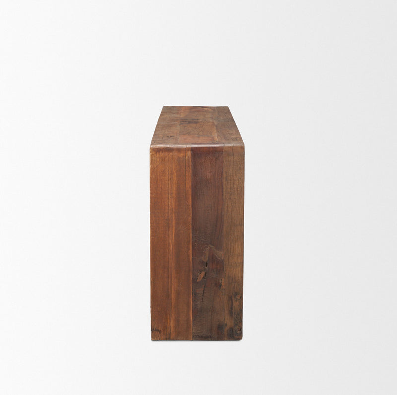 Reclaimed Sled Console Table - Brown
