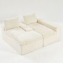 Load image into Gallery viewer, Modular Sofa, Convertible Twin Seat With Chaise Lounge
