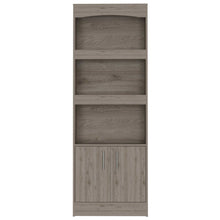 Load image into Gallery viewer, Three Tier Bookcase With Two doors - Light Gray
