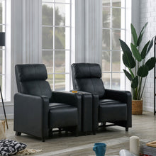 Load image into Gallery viewer, Nseluka - Upholstered Wedge Console For Home Theater With Cupholders - Black
