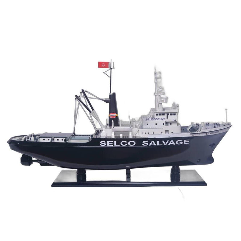 Hand Painted Model Boat (627521) - Black / White