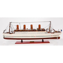 Load image into Gallery viewer, Hand Painted Model Boat (624246) - White / Dark Brown
