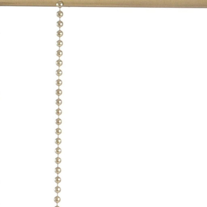 Round Table Lamp With Drum Shade - Brass / White