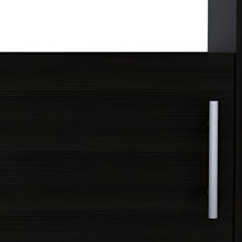 Load image into Gallery viewer, 23" Faux Wood Nightstand With Storage - Black
