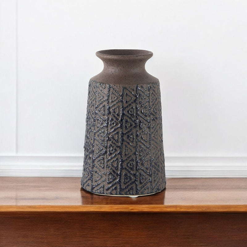 Abstract Cylinder Table Vase (397489) - Brown