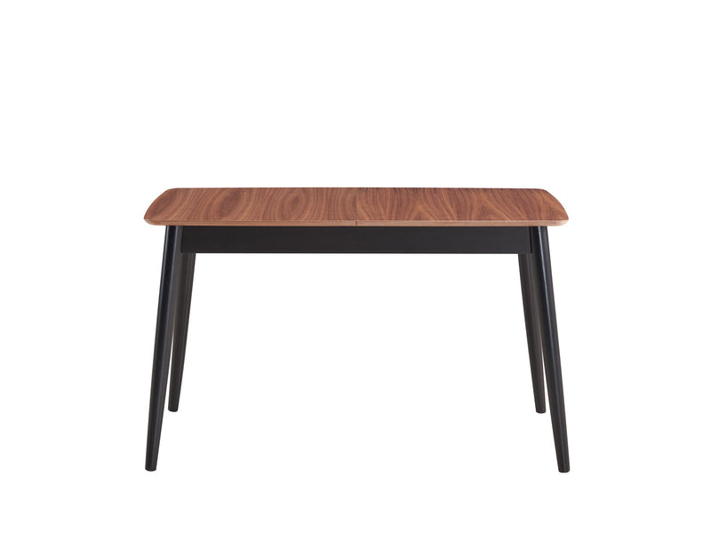 Wood Butterfly Leaf Extendable Dining Table - Natural / Black