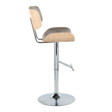 Load image into Gallery viewer, Lombardi - Contemporary Adjustable Barstool With Swivel With Straight T Footrest (Set of 2)
