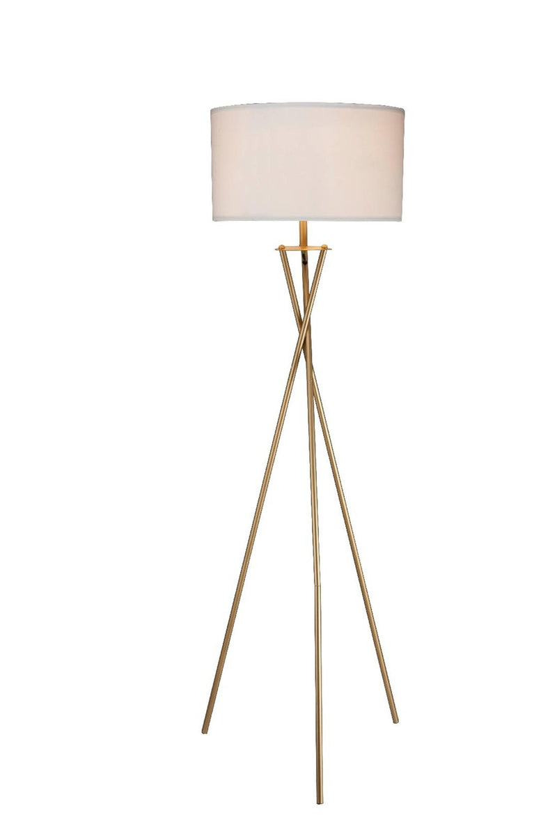 Minimalist Metal Floor Lamp - Gold