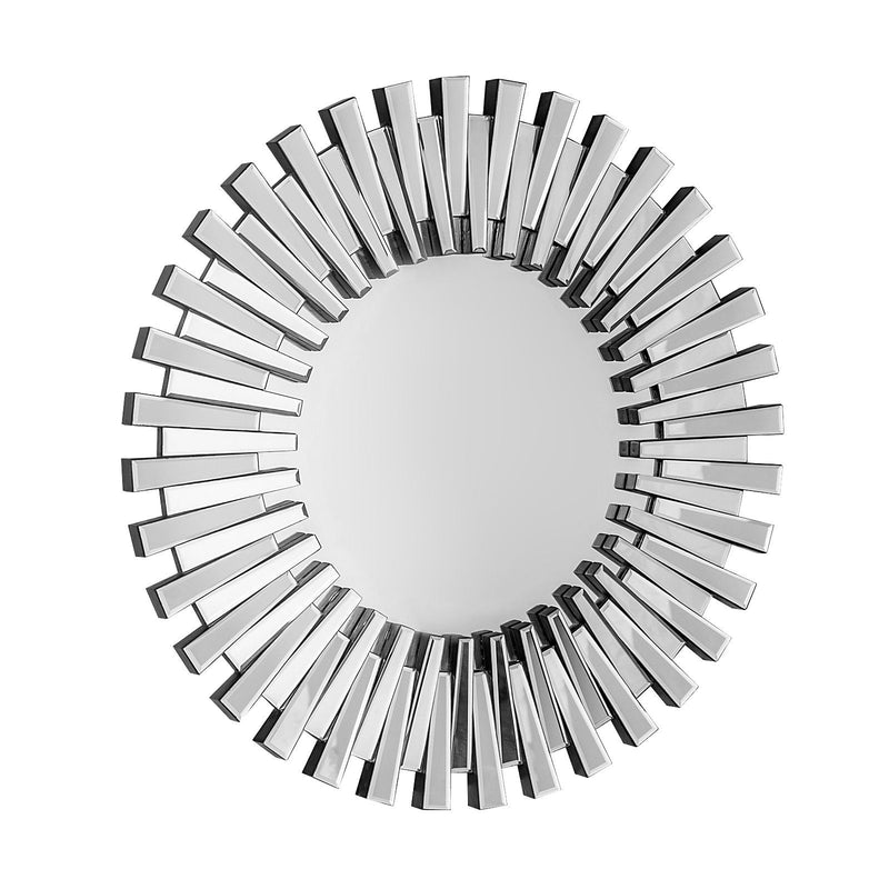 32" Sunburst Unframed Accent Mirror - Silver