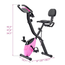 Load image into Gallery viewer, Exercise Bike Folding Stationary Bikes For Home With 16 Level Magnetic Resistance

