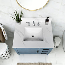 Load image into Gallery viewer, Bathroom Vanity Top With Undermount Sink, 3 Pre Drilled Holes
