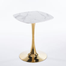 Load image into Gallery viewer, Square Tulip Dining Table For 2 - 4 People - Golden / White
